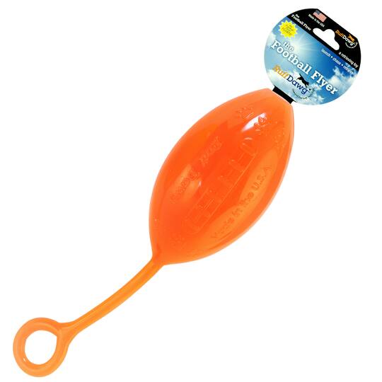 Ruff Dawg™ Football Flyer Rubber Indestructible Retrieving Dog Toy